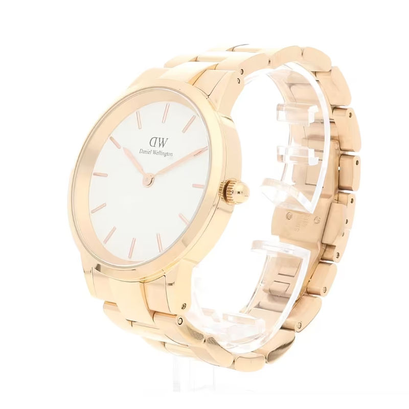 Daniel Wellington Watch DW00100343 Unisex Iconic Link Rose Gold 40mm