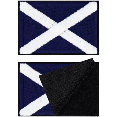 EXPRESS-STICKEREI GMBH Patch Bandiera Scozia Velcro Set di 2 Velcro Militare | 40x60mm