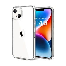 JJGoo Compatible with iPhone 14 Case, Clear Soft Shockproof Protective Slim T...