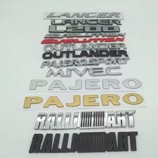 ABS 3D Adhesive Boot Badge Emblem Lancer Outlander Evolution Pajero NEW