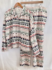 Hanna Andersson STAR WARS Flannel Pajama Set XXL Button Up Shirt Pants EUC Adult