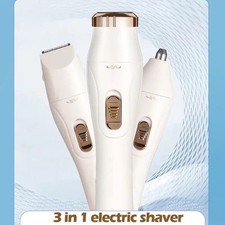 3 In 1 Women Electric Shaver Rechargeable Waterproof Razor Painless Epilator US