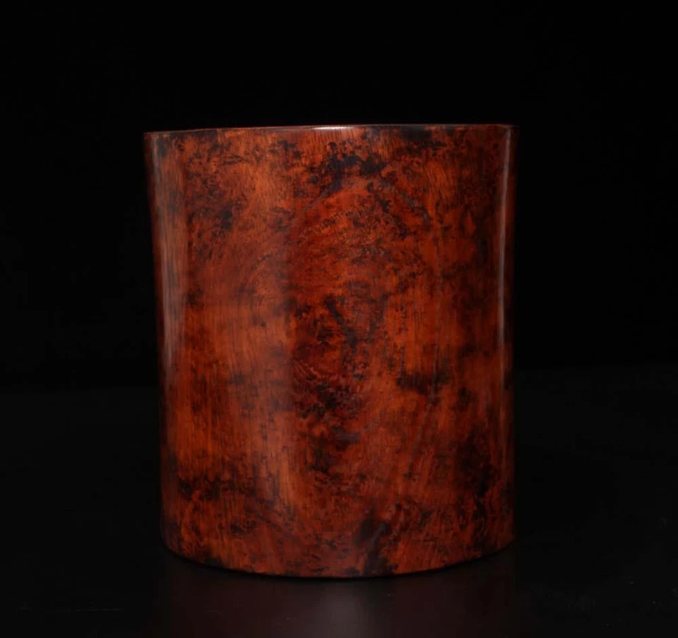 Antigua maceta china de madera Huanghuali Foto 4 de 4