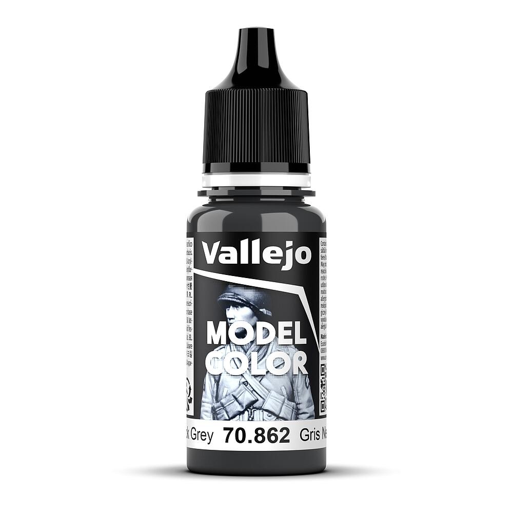 Vallejo Model Color Acrylic Paint, Black Grey, 18 ml, Self-Leveling, BSL System for Modeling and Miniatures - Image 5
