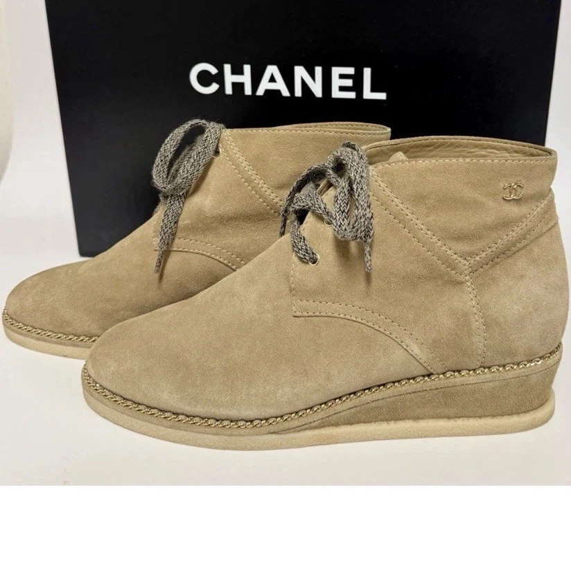 CHANEL Wedge Boots for Women for sale - eBay