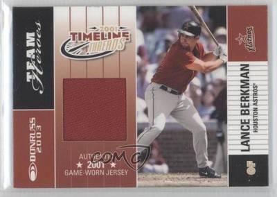 2003 Donruss Team Heroes Timeline Threads 20/102 Lance Berkman #TT-28 0v1