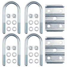 Trailer U Bolt Kit For 2-38 Round Axle 12 Dia 6-14 Long U Bolts 3500 Lb Trailer U Bolt Kit For 2-38 Round Axle 12 Dia 6-14 Long U Bolts 3500 Lb