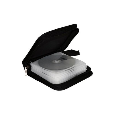 2 MediaRange CD Mappen aus Nylon für 48 Discs, schwarz CD DVD Wallet BOX50