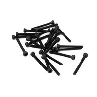 20Pcs M1.4X12Mm Legierung Stahl Hex Sockel Kopf RäNdel Schrauben Bolzen Schwarz