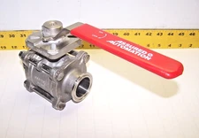 Assured Automation 1-1/2" Stainless Steel Sanitary Ball Valve 1000WOG CF8M