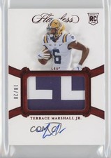 2021 Panini Flawless Collegiate Ruby 18/20 Terrace Marshall Jr Patch Auto 1bk3