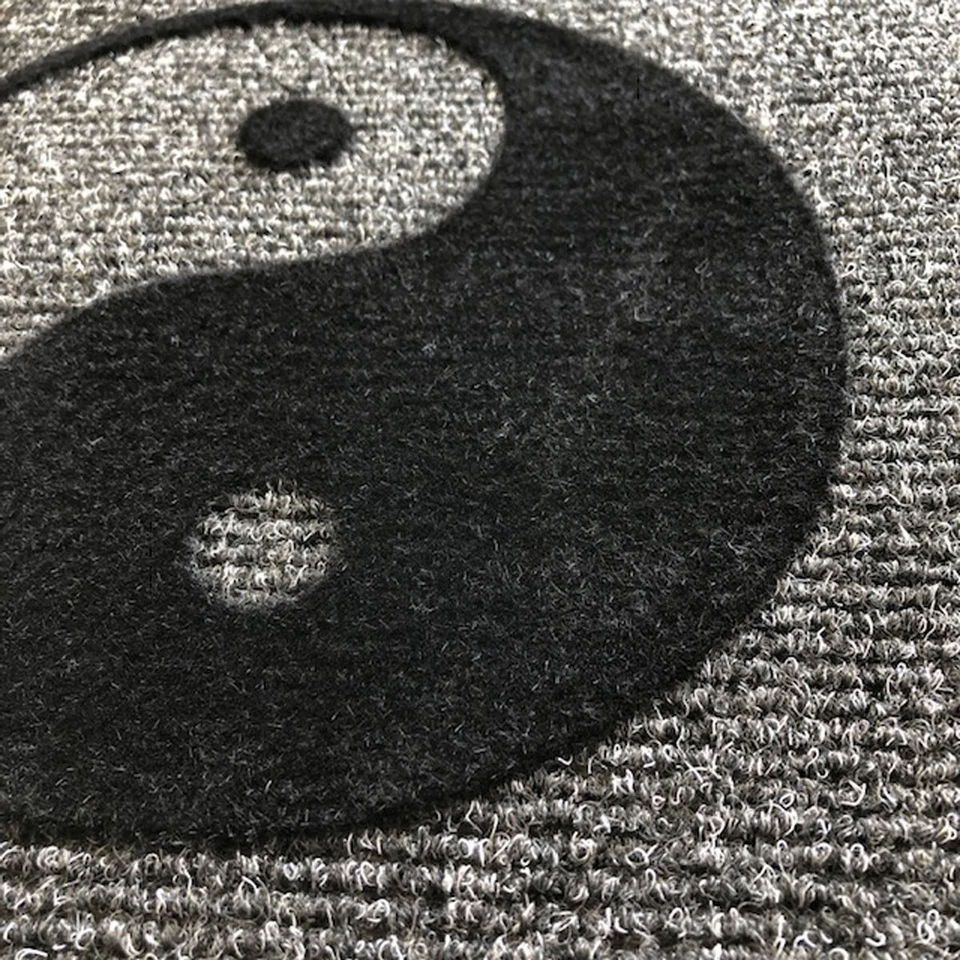 Türmatte - Fussmatte Ruhe und Kraft halbrund Fußabstreifer Türvorleger - Bild 3 von 3