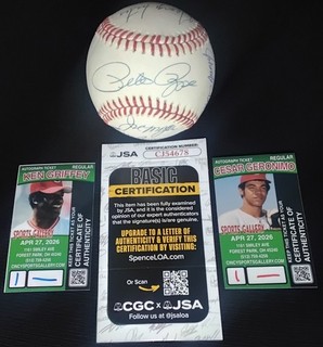 1976 Cincinnati Reds JSA Big Red Machine Great 8 Signed Baseball Ball! Pete Rose