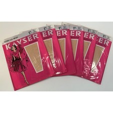 VINTAGE New In Box Kayser Hosiery Seamless Mesh-Clear Beige Sz9.5X6