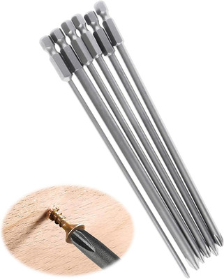 6 Stück Kreuzschlitz Schraubendreher, Ph1 Ph2 Lange Schraubendreher Bits Set, S2
