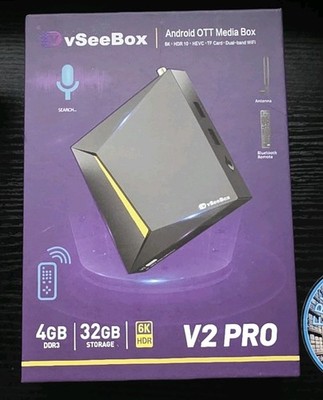 vSeeBox V2 Pro Android 10, 4GB RAM, 32GB Media Player