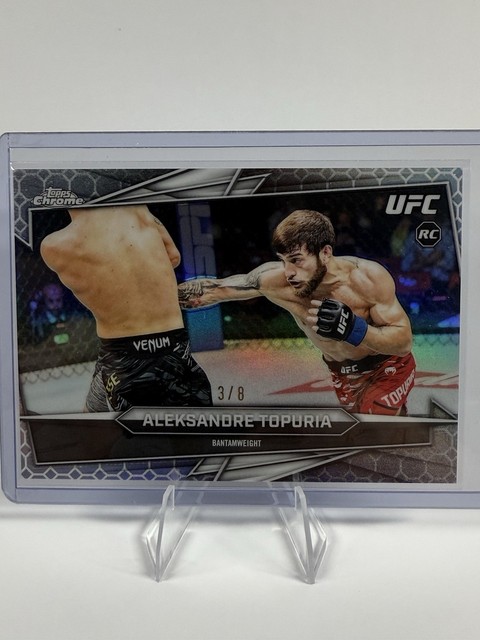 Topps Chrome 2026 UFC Aleksandre Topuria Octafractor RC Serial Numbered 3/8 #187