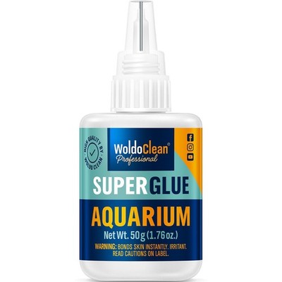 WoldoClean Aquarium Super Glue for mosses and Plants - transparent 