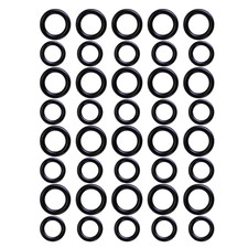 40 Pack Power Pressure Washer O-Rings  for 1/4" & 3/8" Quick Couplers, Rubber