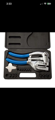 #ad Sealey AK9821 14 Piece MetalBrassCopper AluPlastic Hole Punch Set 3 32quot; 9 32quot; $50.00