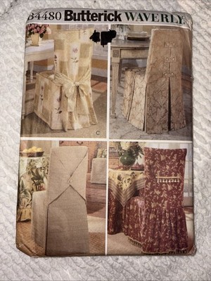 Butterick P 4480 Chair Covers Four Styles Wedding Reception Prom  UNCUT  FF  OOP