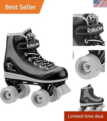 Firestar Youth Roller Skates for Beginners - Comfortable & Secure Fit, Size 4