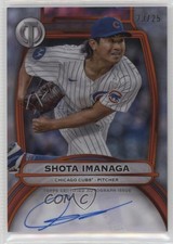 2025 Topps Tribute Tribute Auto Orange 23/25 Shota Imanaga #TA-SI Auto 09p1