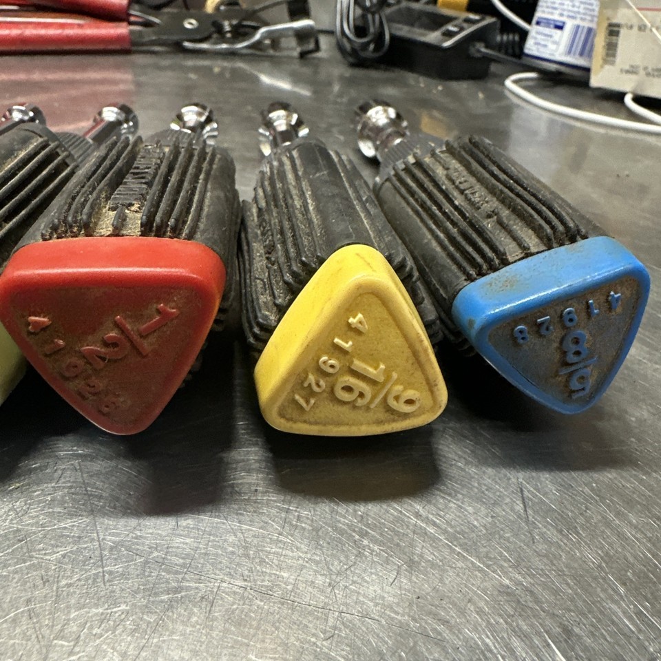Craftsman USA 7pcs RARE Triangle Colored Soft Grip Nut Driver Set, SAE ...