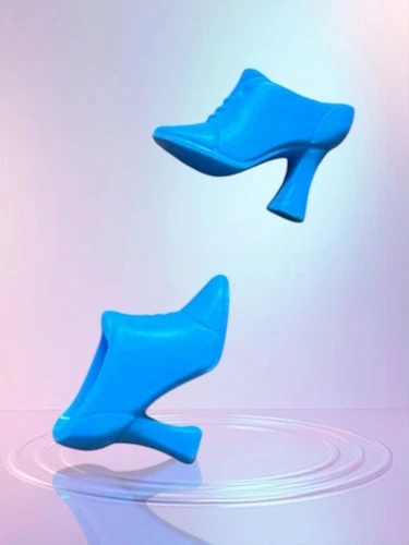 BLUE - Barbie Doll Shoes Vintage Fashion Accessory LOL OMG Clone Bratz Boots