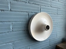 Vintage Teka Space Age Disc Flush Sconce Lamp Mushroom Design Light Mid Century