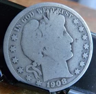 1908-O 50C Barber Half Dollar 90% Silver #8