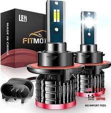 H13/9008 Light Bulbs,80W 16000 Lumens Bright,6500K Cool White Fog Light