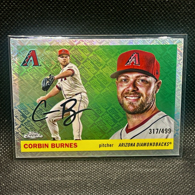 2025 Topps Chrome Platinum Corbin Burnes Dbacks #161 /499 LOGO FRACTOR