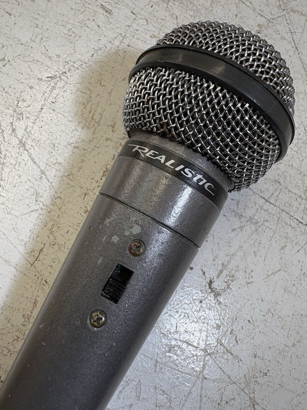 Realistic Vintage Microphone Highball switchable works ,has signs of use
