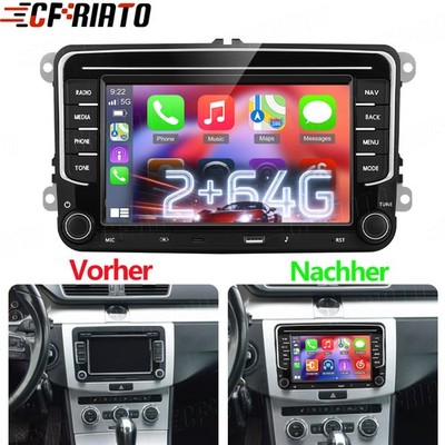Für VW Passat B7 2010-2014 Autoradio 15 7'' Android GPS Navi DSP Wifi BT 2DIN RDS