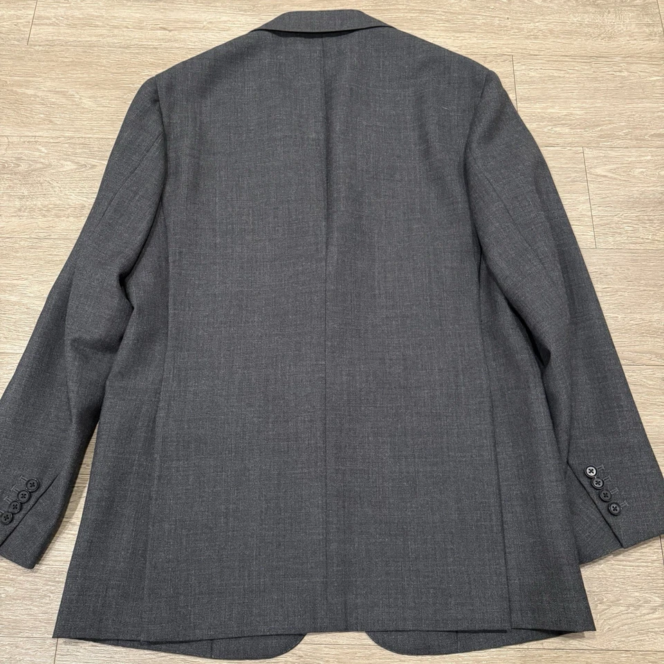 The Armoury Blazer Men’s 50 Gray Model 3 Sport Coat Ring Jacket Made In Japan - Image 3 of 4