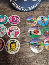 Pogs 1994 Big Deal - Set Cool Caps Alluminio Con Teschio Battitore Joe, USA