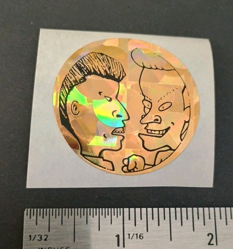Vintage Stickers Beavis And Butthead Prism Sticker Mod VERY RARE 90's - Picture 3 of 3