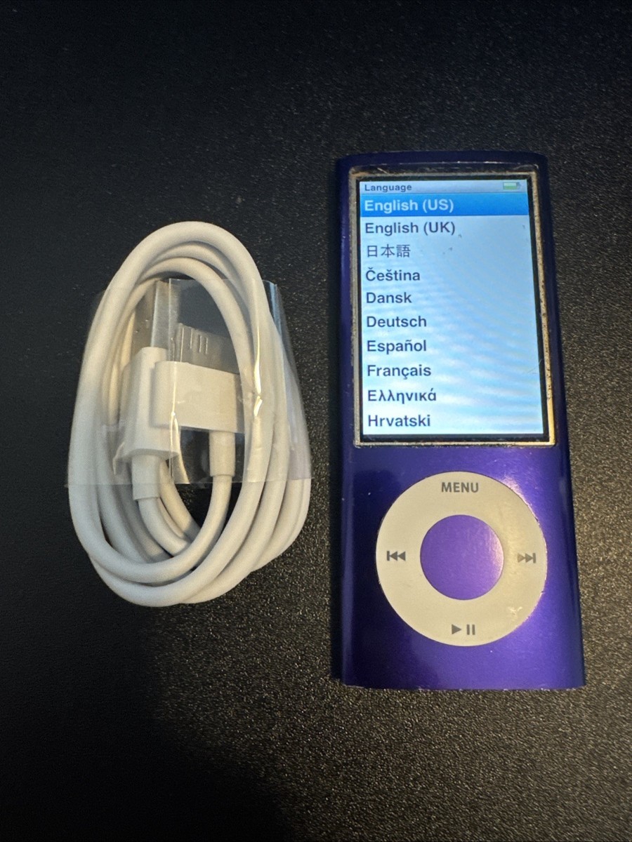Apple iPod Nano 5th Generation Purple (16 GB) Bundle - See
