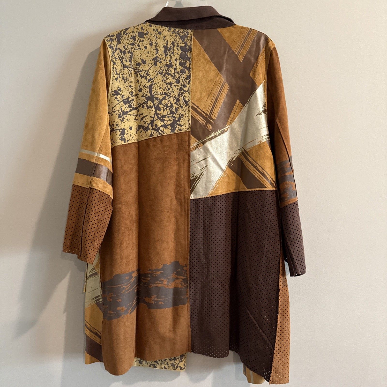 Lemon Grass Medium Women’s Patchwork Brown Colors… - image 9