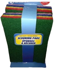 SCRUB BUDDIES Pack of 8 Scouring Pads 4x6 Inch For Tough Cleaning Jobs