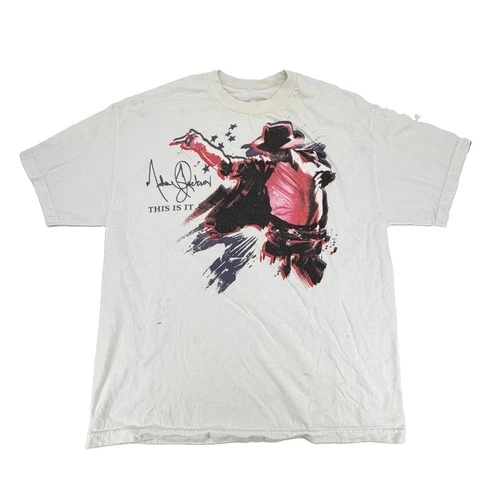 Vintage 2008 Y2K Michael Jackson This Is It Pop Star Tour Co 2000s vintage concert t-shirt, vintage, size XL, single stitch, B+ condition