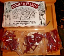 ARMIES IN PLASTIC 5548 FRENCH & INDIAN WAR NORTHEASTERN WOODLAND INDIANS SET 2