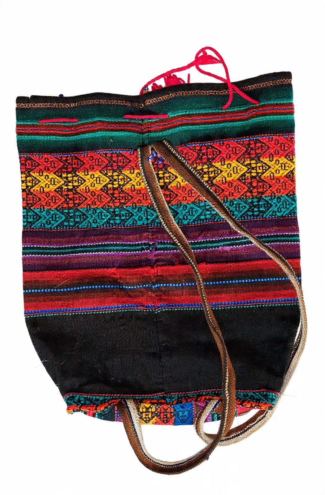handmade, woven Peruvian mini-backpack  embroider… - image 2