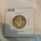 1898 Barber Half Dollar 50C Silver 0.9 Fineness Business Strike Phila KM#117
