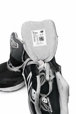 New Balance 990v6 Made in USA Black Silver Suede Athletic Sneaker