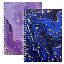 DHATMYC 2 Pack Reusable Sticker Collecting Book Storage Album Blue Purple