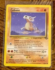 1999 POKEMON JUNGLE CUBONE CARD 50/64 BASIC 40 HP