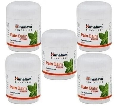 5x Himalaya Strong Pain Balm je 45g - pflanzliche & ayurbedische schnelle Lin...