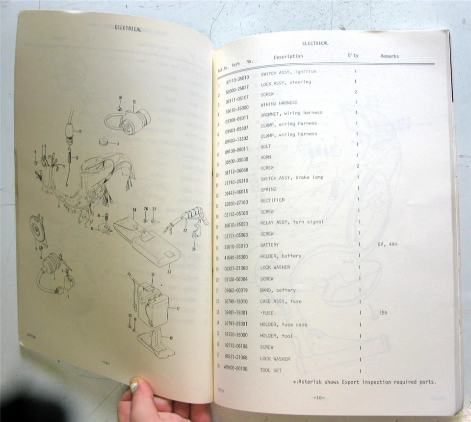 SUZUKI FR70K Illustrated Motorcycle Parts List May 1975 #99000-91800-002 C - Image 4 of 4